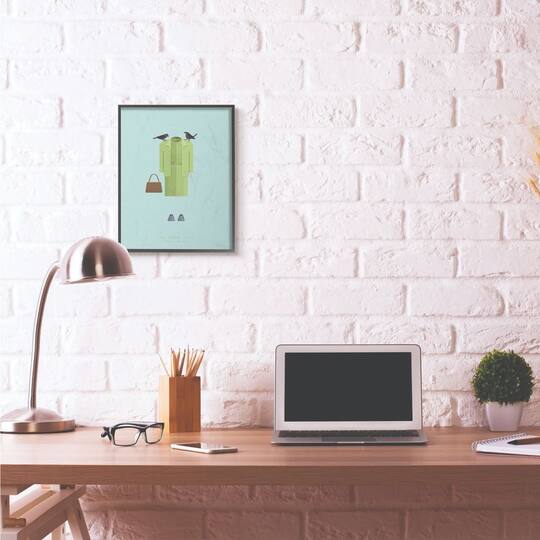 Stupell Industries The Birds Fashion Black Framed Wall Art